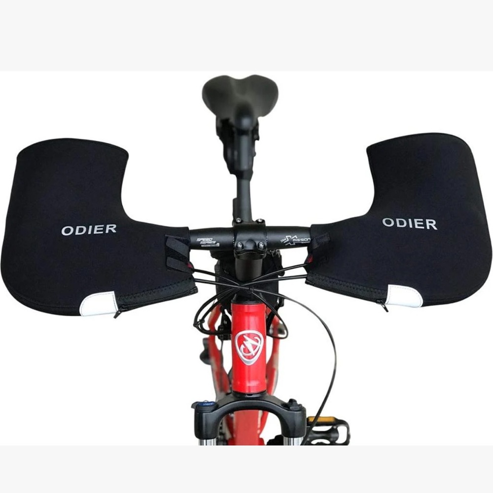 Brand new/never used ODIER Black Handlebar Mitts for Bicycles